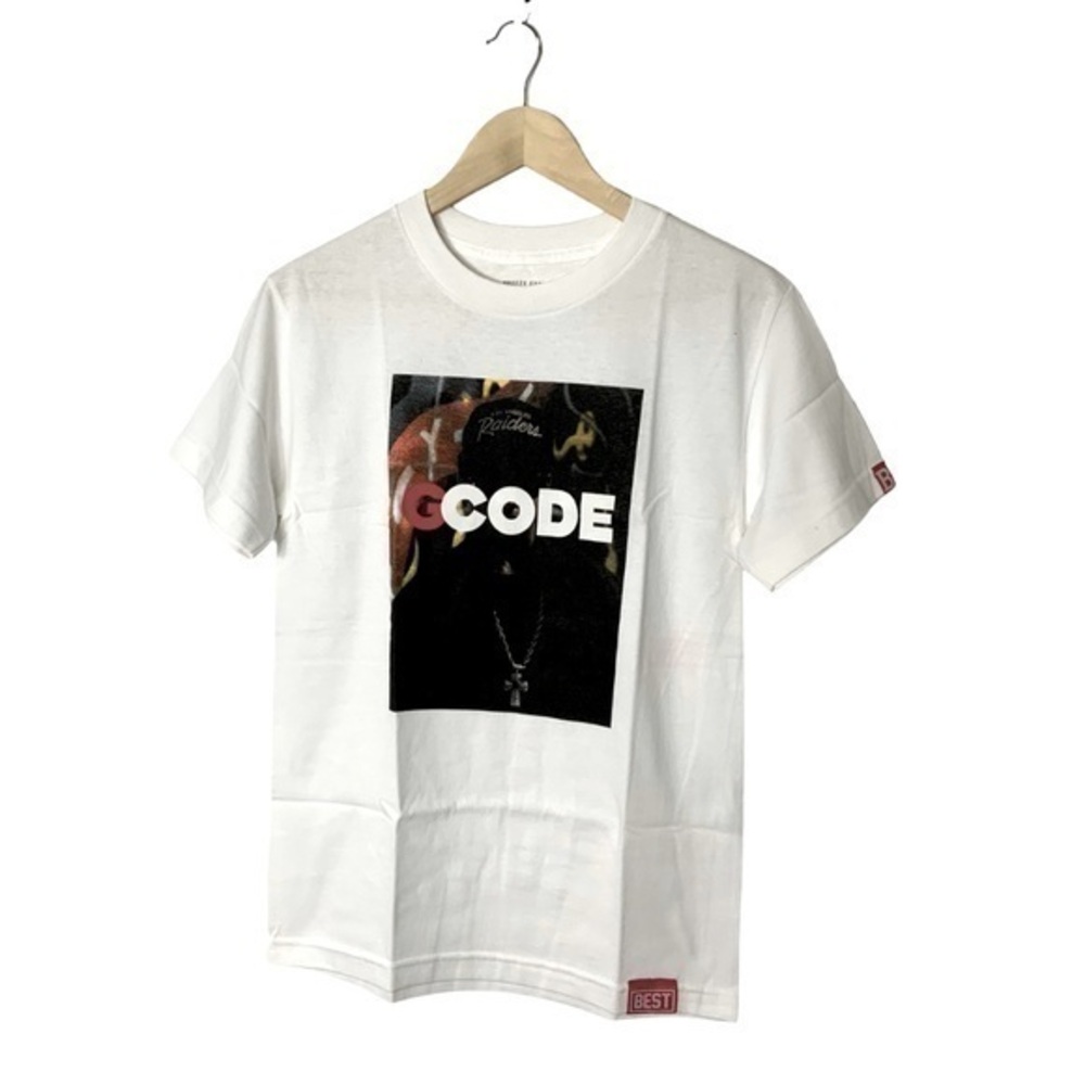 BEST t-shirt breezy Excursion Code graphic white sleeve tee